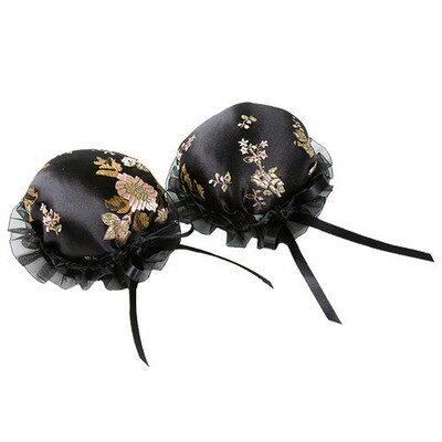 【取寄品】 コスプレ 仮装 簡単お団子 柄 黒 【 コスプレ 衣装 ハロウィン 変装グッズ パーティーグッズ プチ仮装 ハロウィン 衣装 ヘアアクセサリー 】