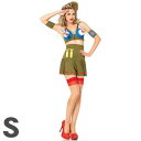 コスプレ 仮装 ボンバーガール 大人用 S 【 コスプレ 衣装 ハロウィン 仮装 レディース 服 コスチューム アーミー サバイバルゲーム 女性用 余興 ミリタ...