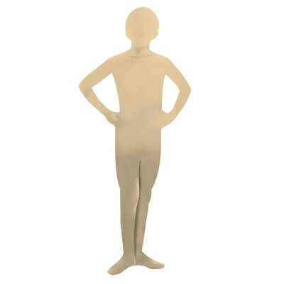 コスプレ 仮装 全身タイツ ベージュ 子供用L 【 ハロウィン 笑える メンズ 面白い おもしろい 余興 大人用 面白コスチューム おもしろコスチューム パーテ...