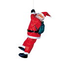 120cm ノーマルクライミングサンタ 【 パーティーグッズ ベランダ クリスマスパーティー 置物 店内 デコレーション よじ登り 店先 雑貨 フィギュア オブ...