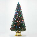 【取寄品】 クリスマスツリー 180cm とっても光るレインボースターグリーンファイバーツリー 【 ライト 装飾 飾り 】