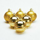 【取寄品】 クリスマス ツリー オーナメント 60mm ゴールドラインボール 6個入り 【 クリスマス飾り ツリー飾り 雑貨 装飾 クリスマスツリー パーティーグッズ デコレーション クリスマスパーティー 】