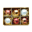 【取寄品】 クリスマス ツリー オーナメント 60mm ニューアンテック カラーボール 6個入り 【 クリスマス飾り パーティーグッズ ツリー飾り 雑貨 クリス...