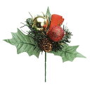 【取寄品】 クリスマス ツリー オーナメント レッドボール/松かさピック 【 パーティーグッズ 装飾 雑貨 クリスマスパーティー クリスマス飾り クリスマスツリ...