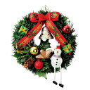 【取寄品】 20cm オリジナルグリーンリース(ミニ) WX-382 【 装飾 雑貨 クリスマス飾り パーティーグッズ ミニサイズ 壁飾り クリスマスリース 玄...