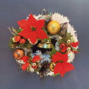 【取寄品】 30cm オリジナルホワイトリース(中) WX-392 【 クリスマスリース 雑貨 クリスマスパーティー パーティーグッズ 玄関 壁飾り クリスマス...