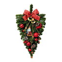 【取寄品】 DXトライアングル(大) 【 パーティーグッズ ドア飾り デコレーション 玄関 クリスマスリース 雑貨 ショップ 装飾 壁飾り 店舗 クリスマスパー...
