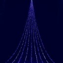 【取寄品】 10m ニューホワイトブルードレープライト 【 デコレーション 電球 雑貨 LED 防滴 イルミネーションライト 装飾 電飾 屋外 パーティーグッズ...