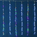 【取寄品】 3m×1m ホワイト&RGB LEDつららライト 【 デコレーション イルミネーションライト 吊り下げ 電飾 パーティーグッズ 装飾 クリスマスパーティー クリスマス飾り 雑貨 ネット 】