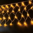 【取寄品】 3m ネックレスネットライト ゴールドLED 【 デコレーション 雑貨 クリスマス飾り 吊り下げ クリスマスパーティー イルミネーションライト つら...