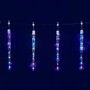 【取寄品】 150cm 6連アイスクル レインボーカラーLEDライト 【 イルミネーションライト パーティーグッズ 電飾 クリスマス飾り デコレーション ネット 吊り下げ つらら 装飾 雑貨 クリスマスパーティー 】