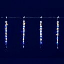 【取寄品】 150cm 6連アイスクル ホワイトゴールドLEDライト 【 吊り下げ 装飾 電飾 パーティーグッズ 雑貨 デコレーション イルミネーションライト クリスマス飾り クリスマスパーティー ネット つらら 】