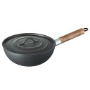スケーター キャンプ中華鍋 23cm (ふた/収納袋付き) 【 クッカー 調理器具 バーベキュー用品 BBQ 調理道具 クッキング アウトドア用品 キャンプ用品...