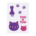 コスプレ 仮装 フェイスシール モア グリッター(Trick cat) 【 ボディペイント フェイスペイント 変装グッズ タトゥーシール ボディシール 顔 ハロ...