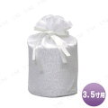 ペット仏具 omoide no akashi / おもいでのあかし 骨壺袋(花びら柄) ホワイト 3.5寸