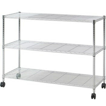 [2点セット] メタルTVラック3段 MTV-3CR 【 メタルラック スチールラック オープンシェルフ おしゃれ 多目的ラック インテリア雑貨 リビング家具 収納家具 システムラック フリーラック 収納棚 収納ラック 】