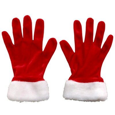 [4点セット] Patymo サンタグローブ 【 小物 変装グッズ クリスマス アクセサリー コスプレ 仮装 】