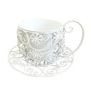 【取寄品】 ティーカップ型プランター ホワイト 【 植木鉢 ガーデニング用品 ポット 園芸 】