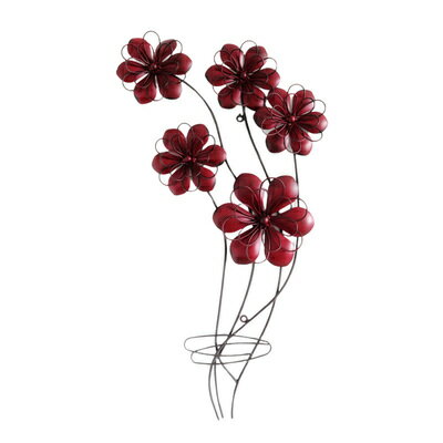 【取寄品】 ウォールアート 壁掛け レッド 【 インテリア雑貨 ディスプレイ 壁飾り おしゃれ デコレーション 装飾 ウォールデコ 】