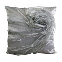 【取寄品】 スクエアローズクッション グレイ 【 寝具 】