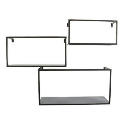 【取寄品】 ディスプレイシェルフ 四角型 3個セット 【 ウォールデコ デコレーション インテリア雑貨 壁掛け おしゃれ 壁飾り 装飾 】