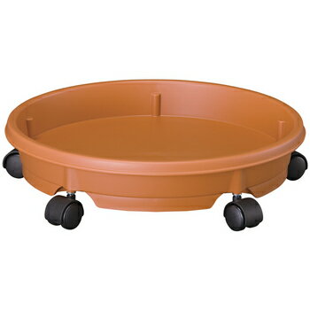 【取寄品】 [2点セット] キャスタープレート 34型 ブラウン 【 園芸 ガーデニング用品 鉢皿  ...