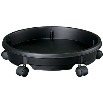 【取寄品】 [2点セット] キャスタープレート 34型 ブラック 【 園芸 ガーデニング用品 鉢皿  ...