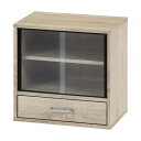 【取寄品】【直送品】 ミニキッチンキャビネット ホワイトオーク 【 収納棚 おしゃれ 収納家具 扉 サイドボード リビングボード リビング家具 インテリア雑貨 ...