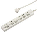 【取寄品】 節電タップ 6個口 1m HS-TP61PBT-W 【 延長コード 電源タップ 】