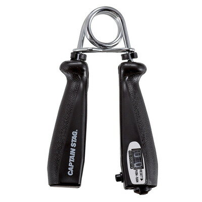 CAPTAIN STAG(キャプテンスタッグ) Vit Fit ハンドグリップカウンター付 15Kg (ブラック/レッド) UR-815 【 エクササイズ 健康...