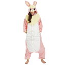 【取寄品】 コスプレ 仮装 SAZAC(サザック) 着ぐるみ ピンクウサギ 【 メンズ 男女兼用 パーティーグッズ 男性用 きぐるみ かわいい 衣装 ハロウィン...