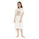 【取寄品】 SAZAC(サザック) リラックマ ミニ裏毛ワンピース オートミール レディスM〜L 【 部屋着 大人用 パジャマ レディース 女性用 ファッション...