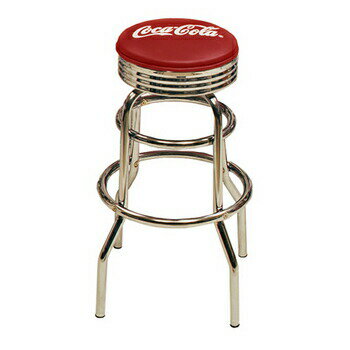 【取寄品】 コカ・コーラ ブランド ハイスツールCoke Hi-Stool 【 金属製 チェアー 腰掛 インテリア雑貨 コカコーラ 椅子 カウンターチェア おしゃれ いす スタンドチェア バーチェア リビング家具 】