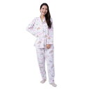 【取寄品】 SAZAC(サザック) エンジェルシナモロールシャツパジャマ ピンク レディスM 【 大人用 寝巻き 女性用 レディース サンリオ キャラクター 部...
