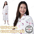 SAZAC(サザック) ピンクリボンハローキティワンピース アイボリー レディスM~L