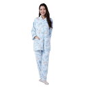 【取寄品】 SAZAC(サザック) リボンシナモロールシャツパジャマ サックス レディスL 【 部屋着 上下セット 女性用 寝巻き 大人用 ファッション ルーム...