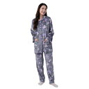 【取寄品】 SAZAC(サザック) リボンクロミシャツパジャマ グレー レディスL 【 冬用 寝巻き 部屋着 大人用 サンリオ レディース 寝間着 ファッション...