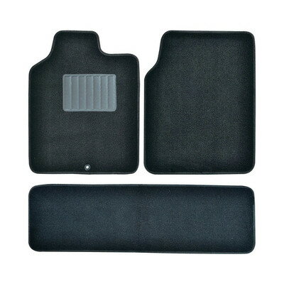 バイタルロード 3点セットマット 軽自動車用 ブラック 【 カー用品 ...(2)