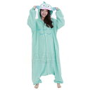 コスプレ 仮装 SAZAC(サザック) フリース着ぐるみ ハンギョドン 【 サンリオ 女性用 パジャマ きぐるみ ハロウィン 衣装 レディース コスチューム キ...