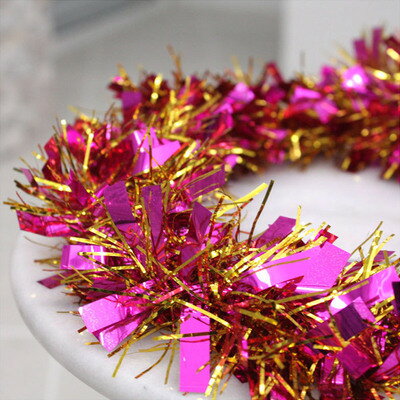 クリスマス ツリー オーナメント [2点セット] 200cmパーティーガーランド・クリスマスモール プラム＆ゴールド 【 ツリー飾り クリスマスツリー ウォールデコレーション バースデーパーティー 装飾品 演出 クリスマス飾り パーティモール 雑貨 パーティーモール 】