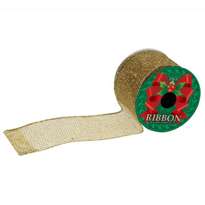クリスマス ツリー オーナメント [4点セット] 63mm ロールリボン ゴールドメッシュ 【 装飾 雑貨 クリスマスツリー パーティーグッズ クリスマスパーティー ツリー飾り デコレーション クリスマス飾り 】