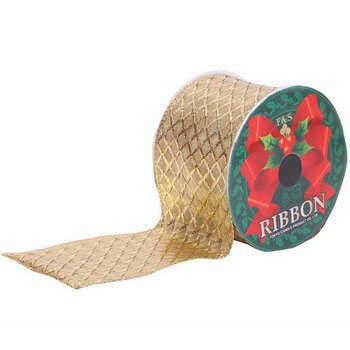 クリスマス ツリー オーナメント [4点セット] 50mm ロールリボン ゴールドクロス 【 クリスマス飾り デコレーション クリスマスツリー パーティーグッズ クリスマスパーティー ツリー飾り 装飾 雑貨 】