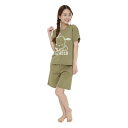 【取寄品】 SAZAC(サザック) ポチャッコミニ裏毛Tスーツ カーキ レディスL 【 キャラクター 女性用 部屋着 サンリオ 寝巻き 大人用 ルームウェア パ...