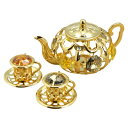 【取寄品】 SWAROVSKI オーナメント ティータイムセット 01679 【 飾り 置物 インテリア雑貨 スワロフスキー ガラス細工 ミニチュア 】