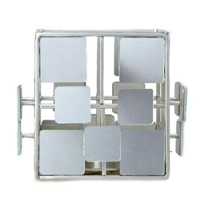 【取寄品】 キャンドル　ろうそく [2点セット] ミラーキューブキャンドルホルダー 【 飾り ロウソク 】