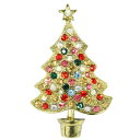 ブローチ ゴールドツリー 【 雑貨 おしゃれ プレゼント ブローチ クリスマス ギフト ファッション アクセサリー 小物 アパレル 】