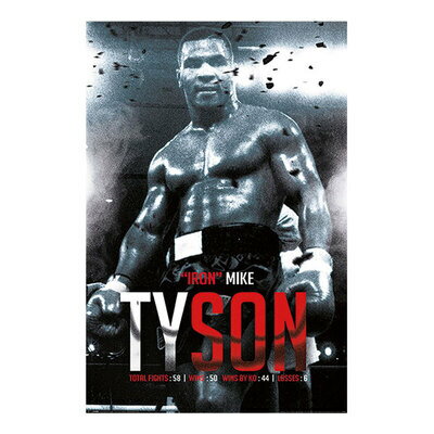 Mike Tyson (Boxing Record) ポスター 【 インテリア雑貨 有名人 アーティスト 著名人 】