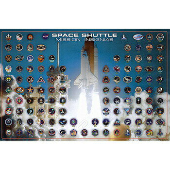 【取寄品】 Space Shuttle Mission Insignias (ポスター) 【 インテリア雑貨 】