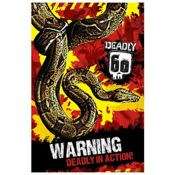 【取寄品】 Deadly 60-Warning 【 ポスター CG グラフィック デザイン インテリア雑貨 】