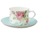 【取寄品】 ボーンチャイナ カップ&ソーサー 37701 【 ティーカップ 食器 陶器 台所用品 コップ キッチン用品 】